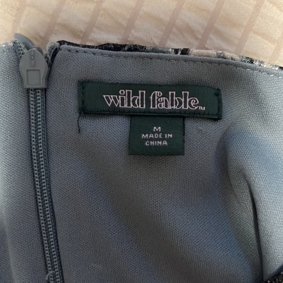 Blue Floral Dress Size M - Picture 3 of 3